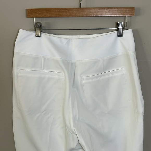 Athleta Endless Pant Bright White High Rise Recycled Wrinkle Resistant Sz 10 NEW - Picture 6 of 14